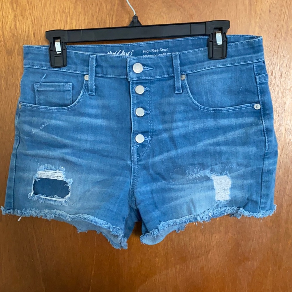 High Rise Jean Shorts